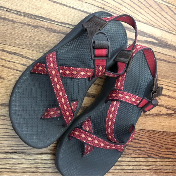 Chaco | Shoes | Chacos Orange With Toe Strap | Poshmark